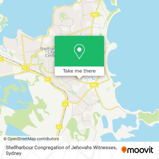 Mapa Shellharbour Congregation of Jehovahs Witnesses