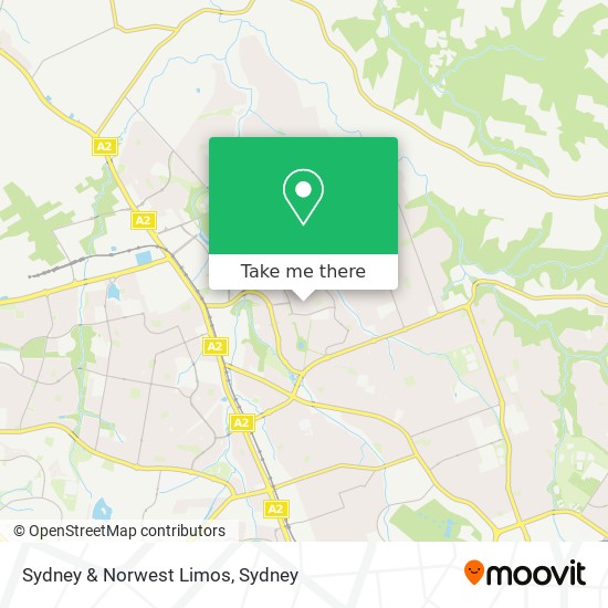 Sydney & Norwest Limos map