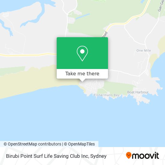 Birubi Point Surf Life Saving Club Inc map