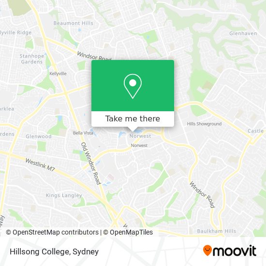 Hillsong College map