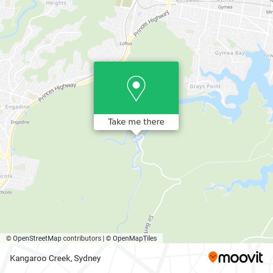 Kangaroo Creek map