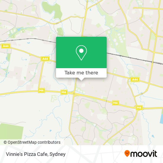 Mapa Vinnie's Pizza Cafe