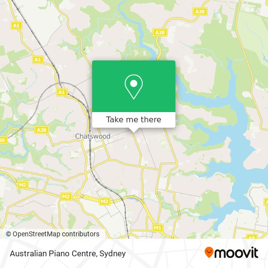 Mapa Australian Piano Centre