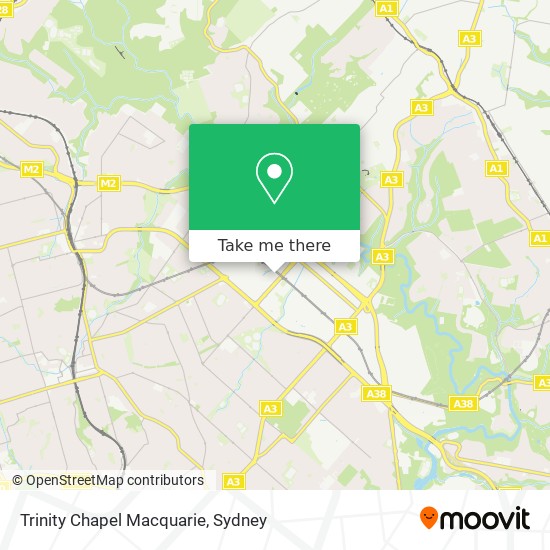 Trinity Chapel Macquarie map