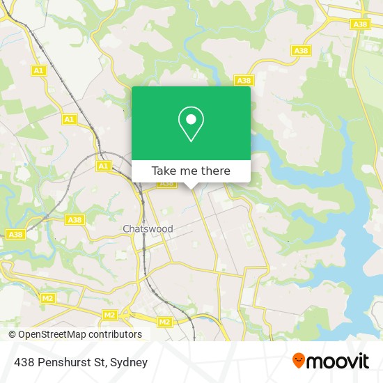 438 Penshurst St map