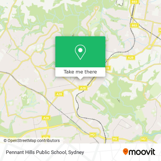 Mapa Pennant Hills Public School