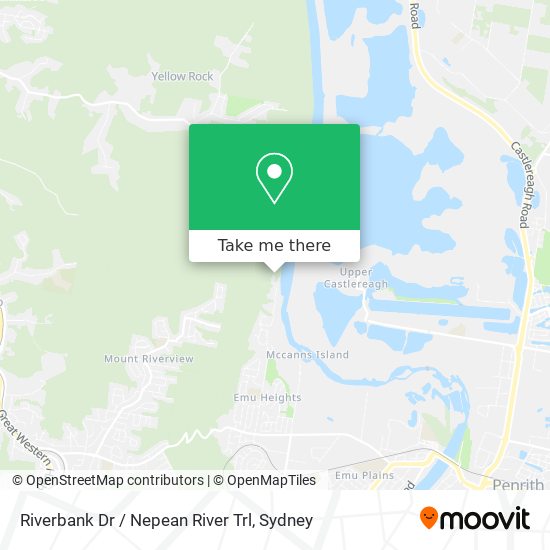 Riverbank Dr / Nepean River Trl map