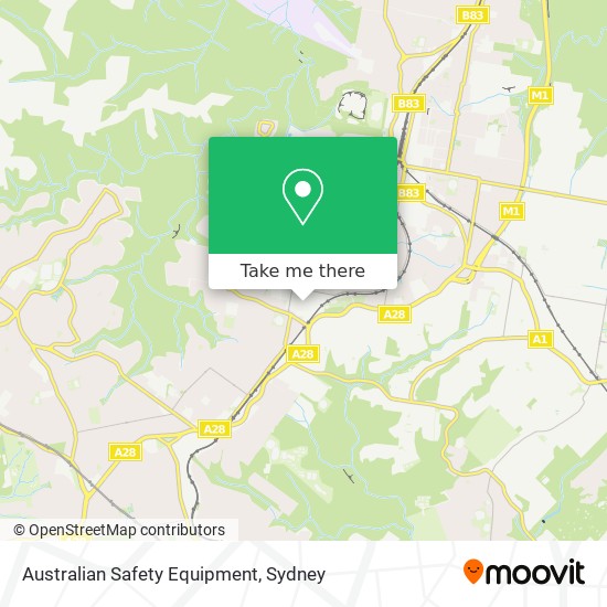 Australian Safety Equipment map