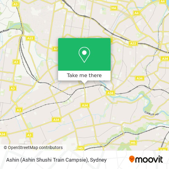 Ashin (Ashin Shushi Train Campsie) map
