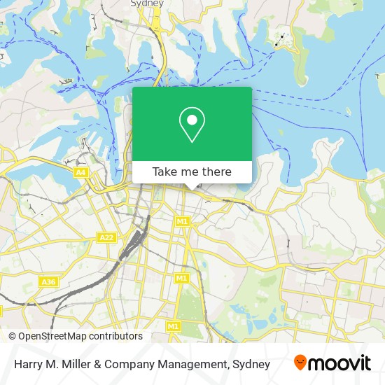 Mapa Harry M. Miller & Company Management