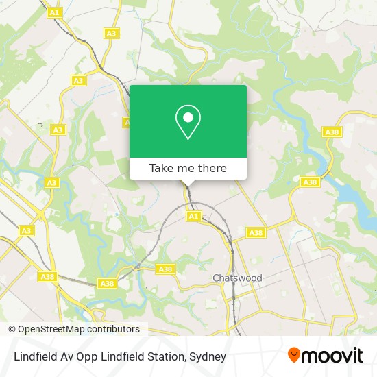 Lindfield Av Opp Lindfield Station map