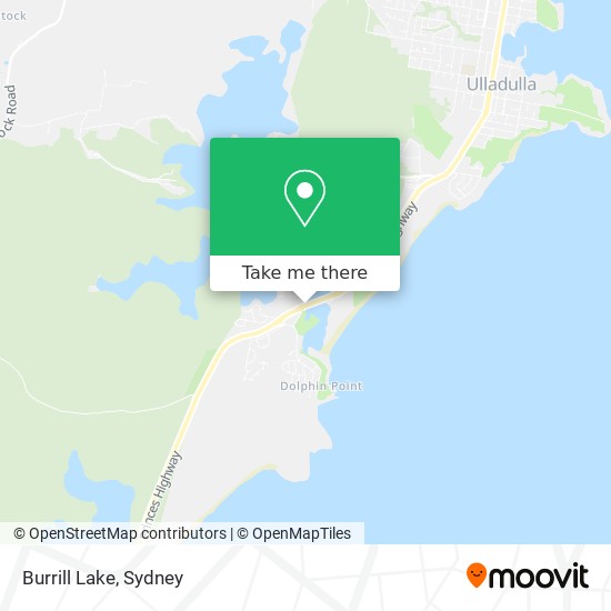 Mapa Burrill Lake