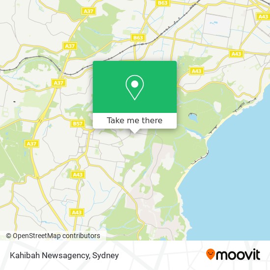 Kahibah Newsagency map