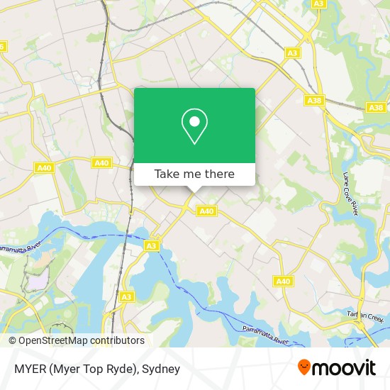 MYER (Myer Top Ryde) map