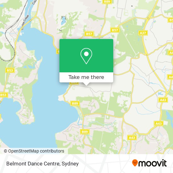 Belmont Dance Centre map