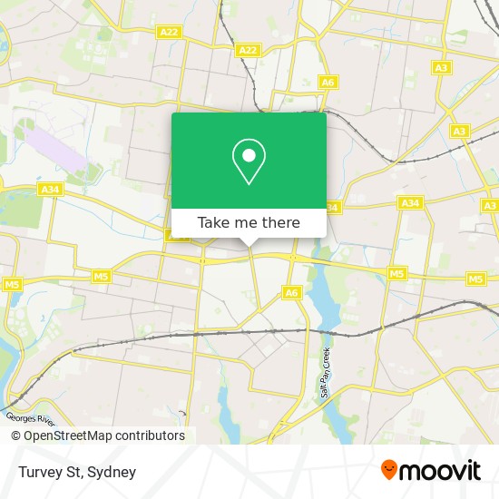 Mapa Turvey St