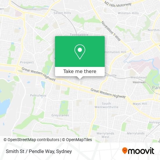 Mapa Smith St / Pendle Way