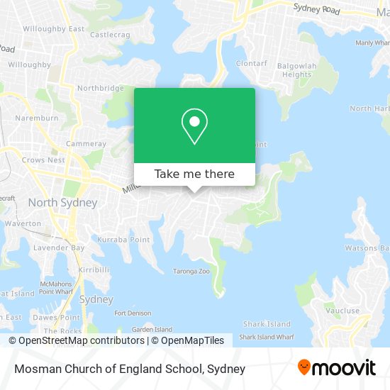 Mapa Mosman Church of England School