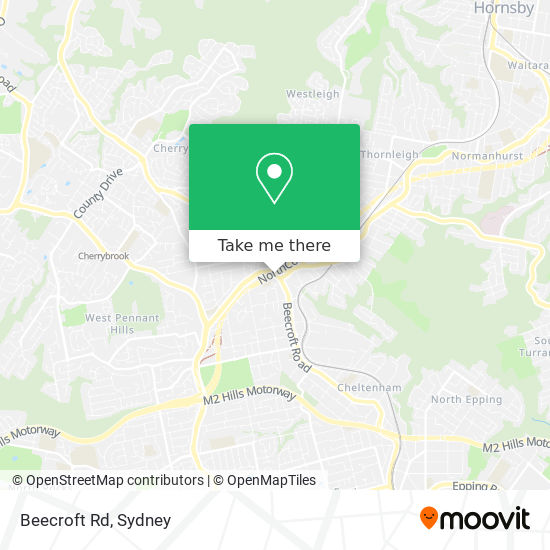 Mapa Beecroft Rd