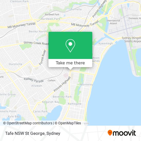 Mapa Tafe NSW St George