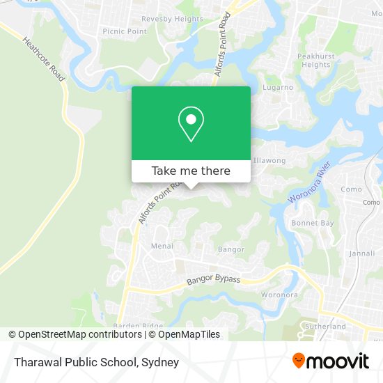 Mapa Tharawal Public School