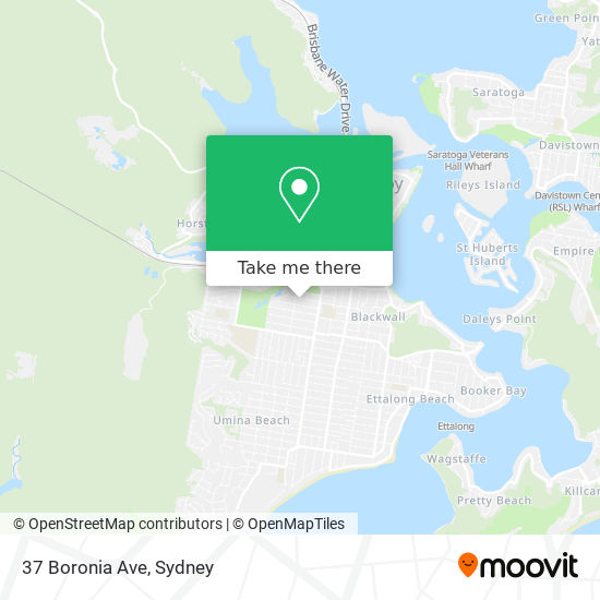 Mapa 37 Boronia Ave