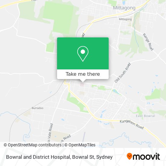 Bowral and District Hospital, Bowral St map