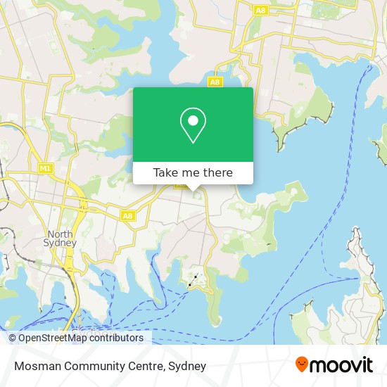 Mosman Community Centre map