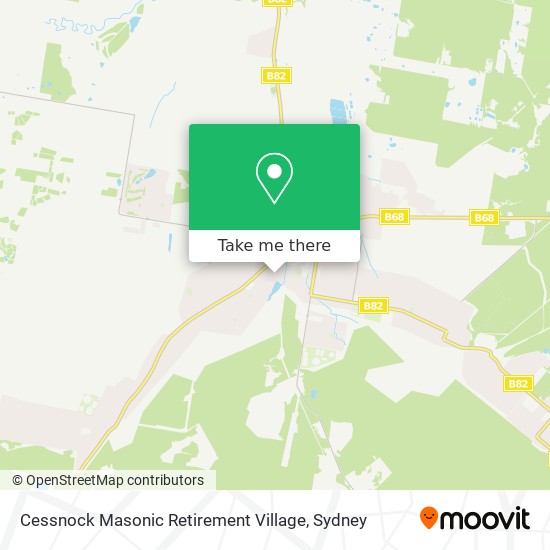 Cessnock Masonic Retirement Village map