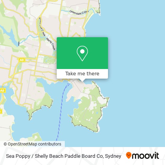 Sea Poppy / Shelly Beach Paddle Board Co map