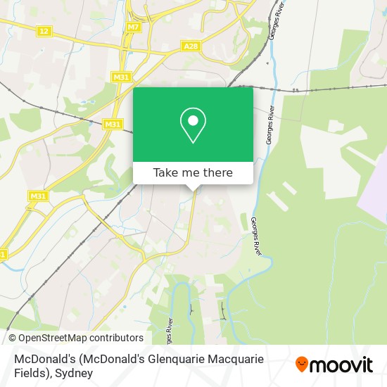 McDonald's (McDonald's Glenquarie Macquarie Fields) map