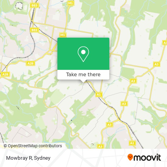 Mowbray R map