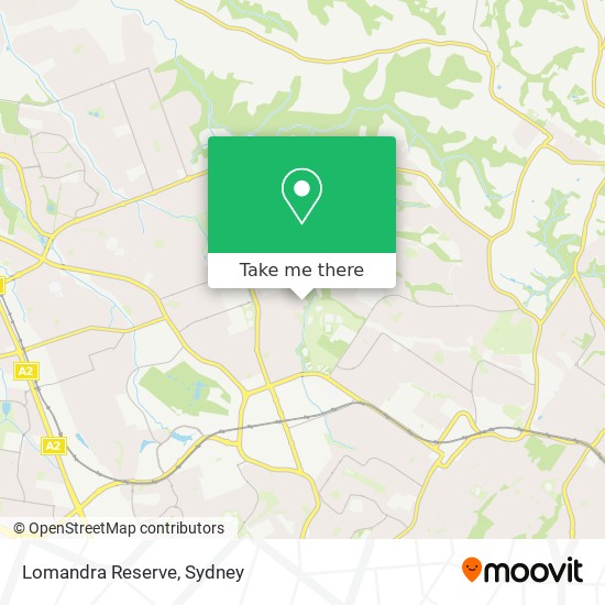 Mapa Lomandra Reserve