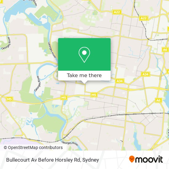 Mapa Bullecourt Av Before Horsley Rd