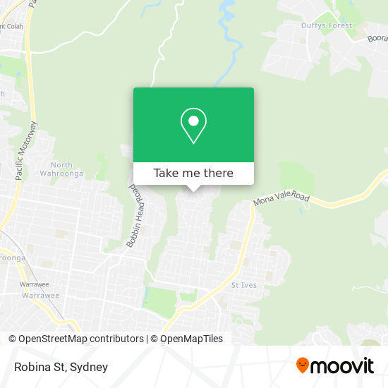 Robina St map