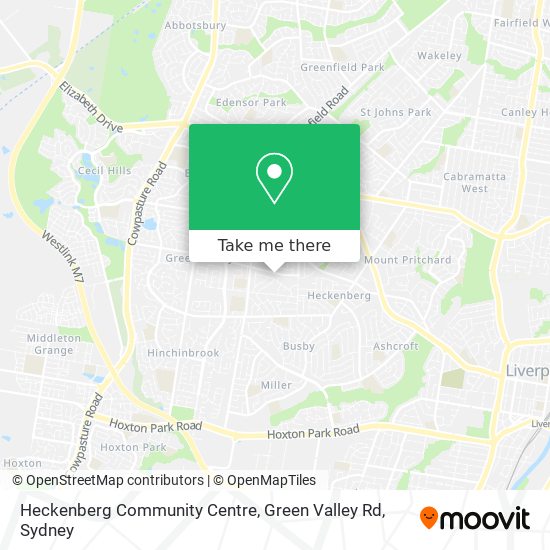Mapa Heckenberg Community Centre, Green Valley Rd