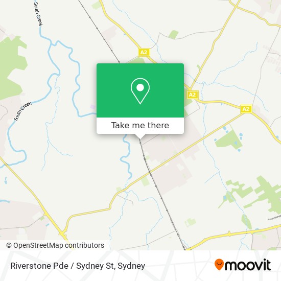 Riverstone Pde / Sydney St map