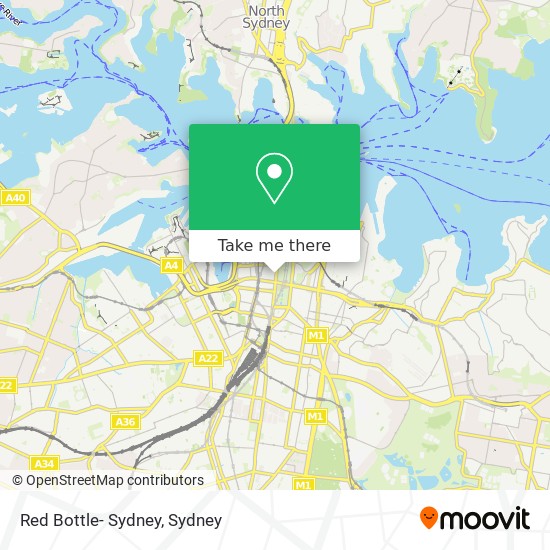 Red Bottle- Sydney map