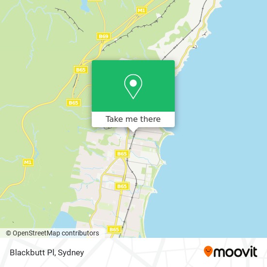 Blackbutt Pl map