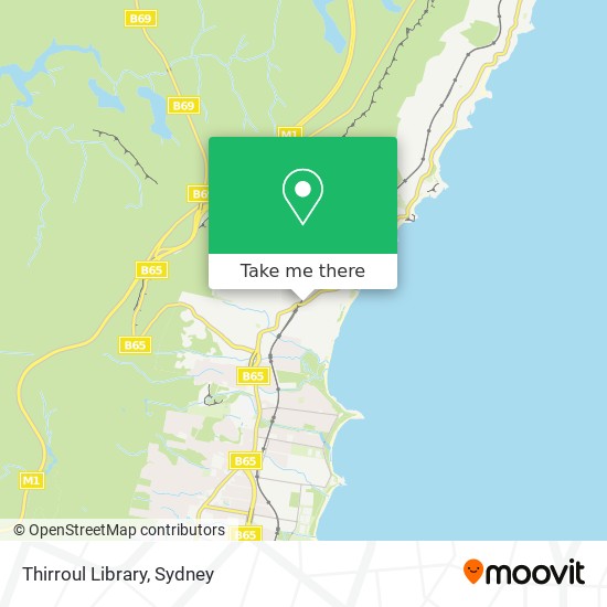 Mapa Thirroul Library