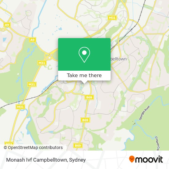 Monash Ivf Campbelltown map