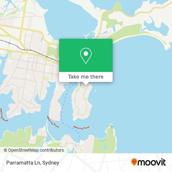 Parramatta Ln map