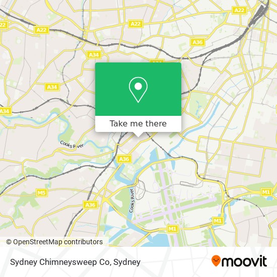 Mapa Sydney Chimneysweep Co