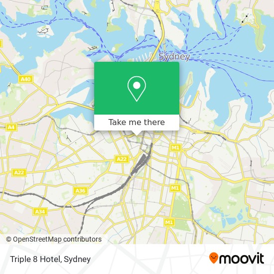 Triple 8 Hotel map