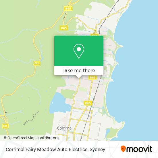 Corrimal Fairy Meadow Auto Electrics map