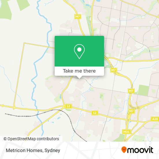 Mapa Metricon Homes