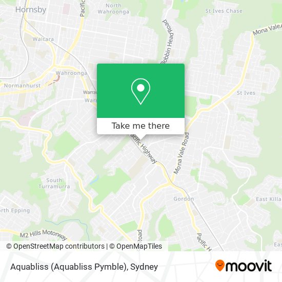 Mapa Aquabliss (Aquabliss Pymble)