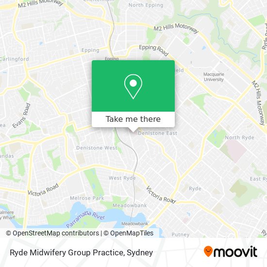 Ryde Midwifery Group Practice map