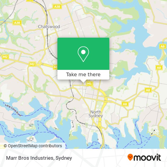 Mapa Marr Bros Industries