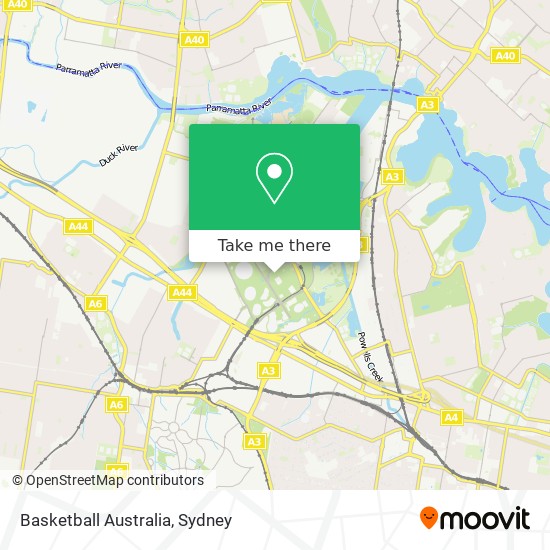 Basketball Australia map